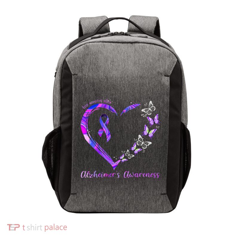 Keep Memories Alive AlzheimerS Awareness Vector Backpack