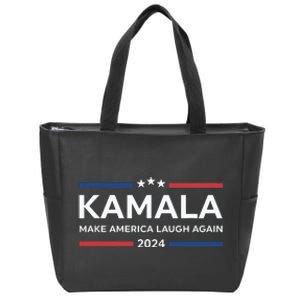 Kamala Make America Laugh Again American Flag 2024 Zip Tote Bag