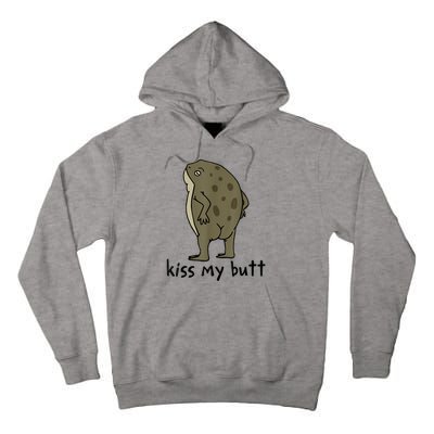 Kiss My Butt Green Frog Tall Hoodie