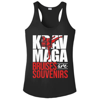 Krav Maga Bruises Are Souvenirs Israeli Self Defense MMA Ladies PosiCharge Competitor Racerback Tank