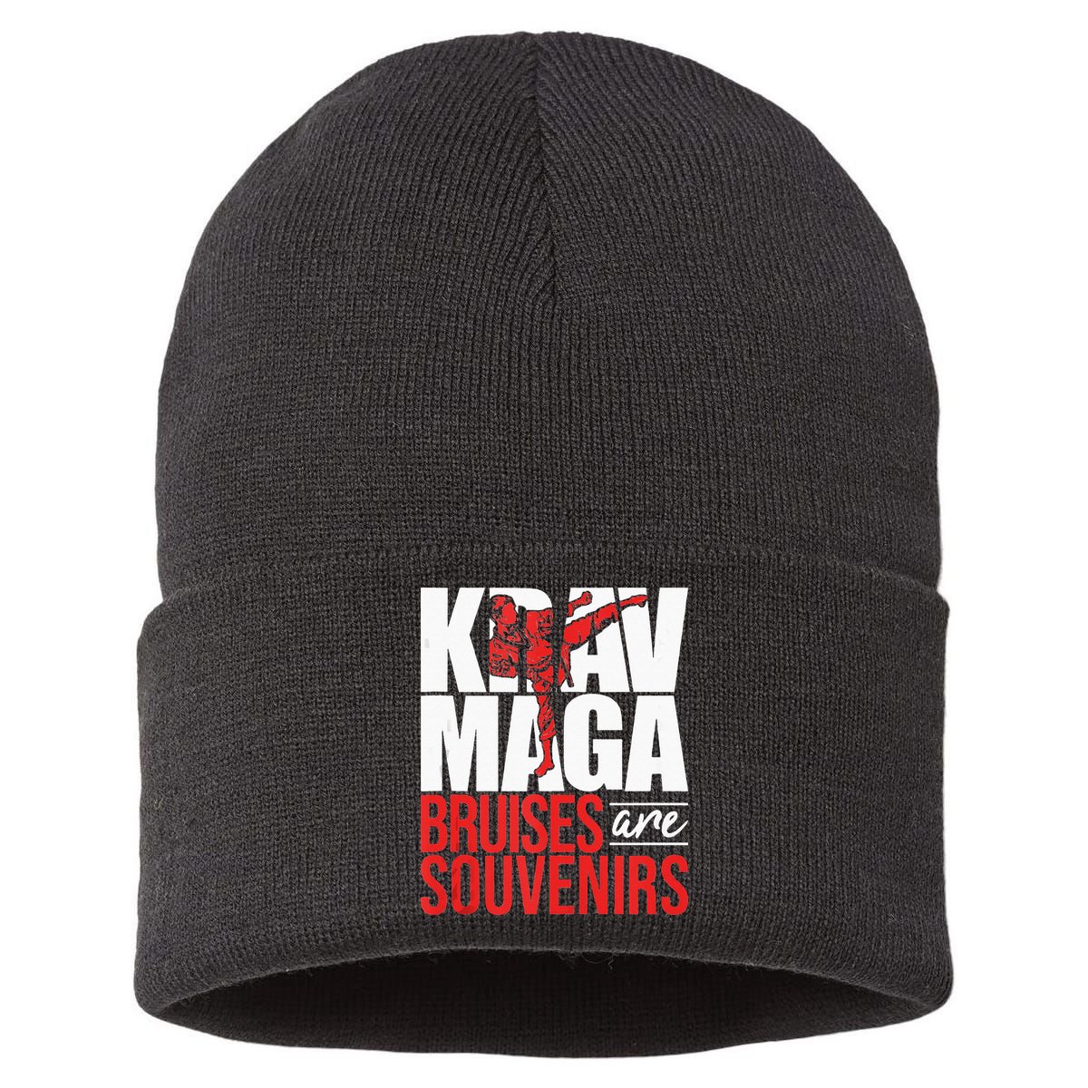 Krav Maga Bruises Are Souvenirs Israeli Self Defense MMA Sustainable Knit Beanie