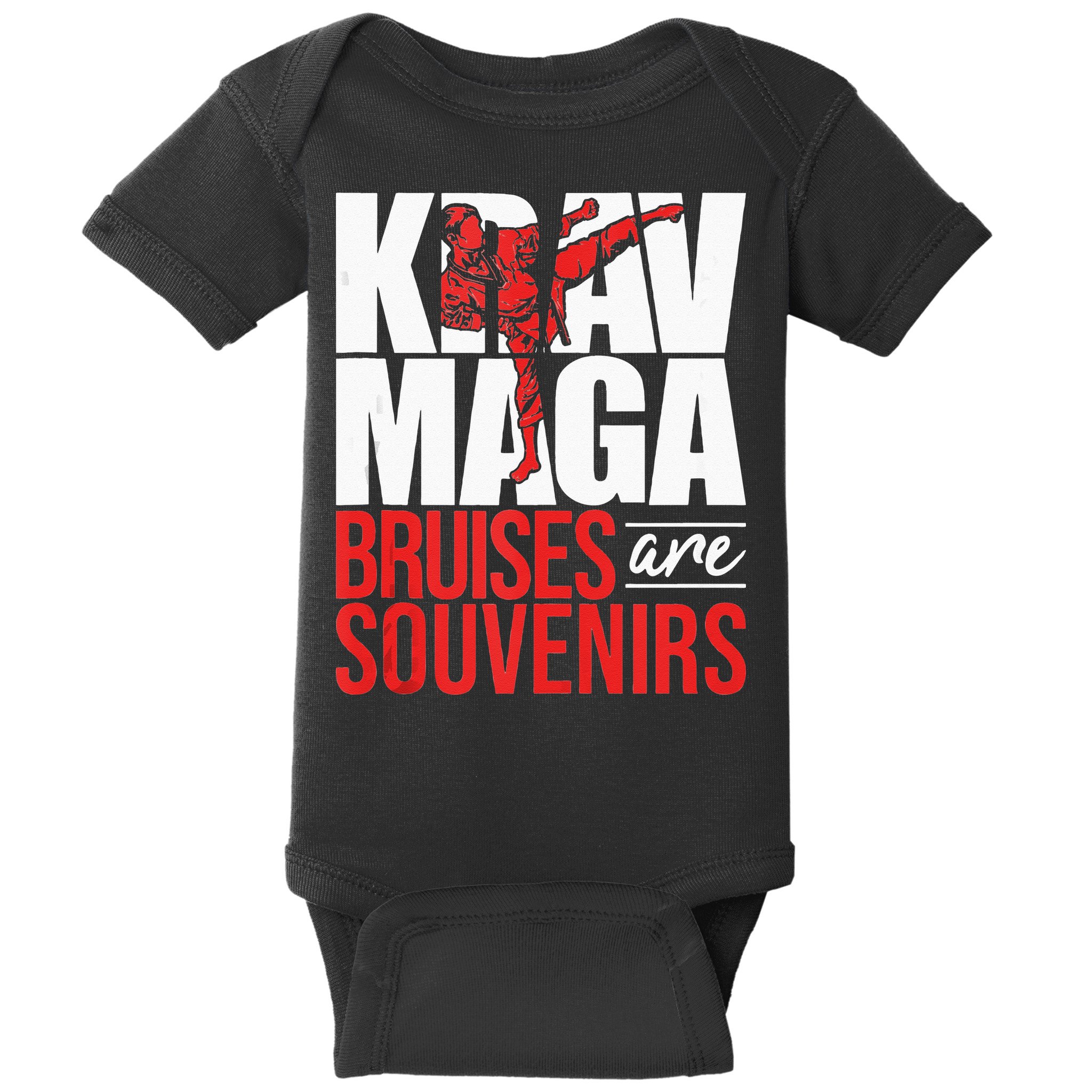 Krav Maga Bruises Are Souvenirs Israeli Self Defense MMA Baby Bodysuit