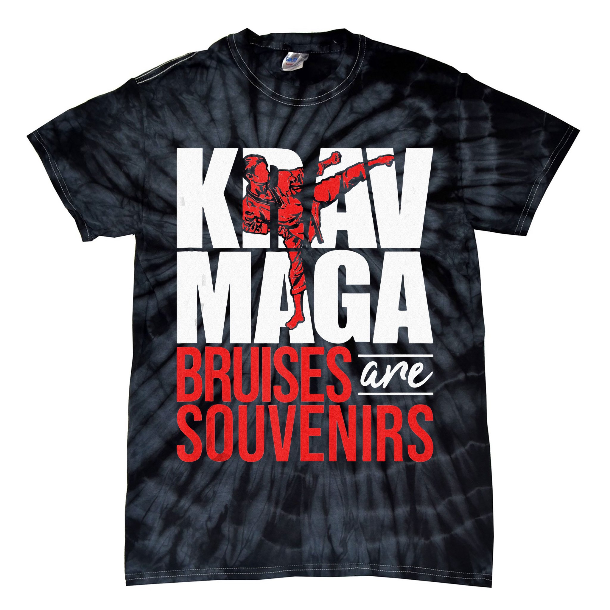 Krav Maga Bruises Are Souvenirs Israeli Self Defense MMA Tie-Dye T-Shirt