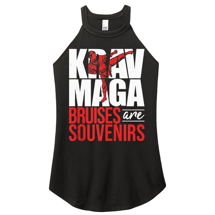 Krav Maga Bruises Are Souvenirs Israeli Self Defense MMA Women's Perfect Tri Rocker Tank