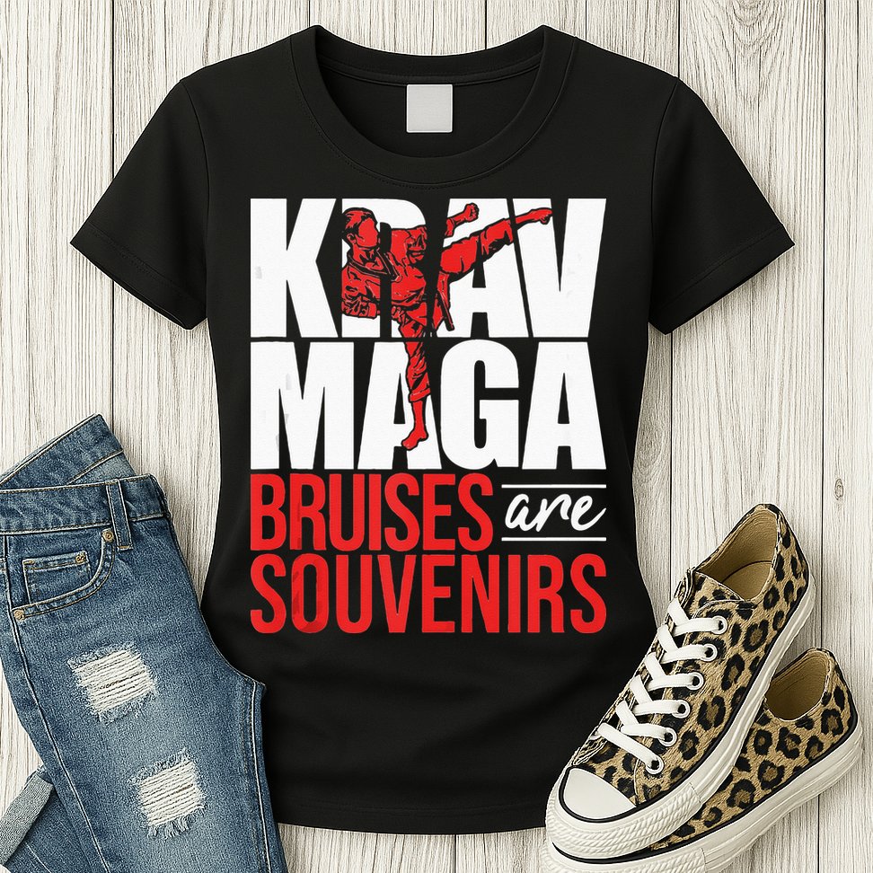 Krav Maga Bruises Are Souvenirs Israeli Self Defense MMA Womens T-Shirt