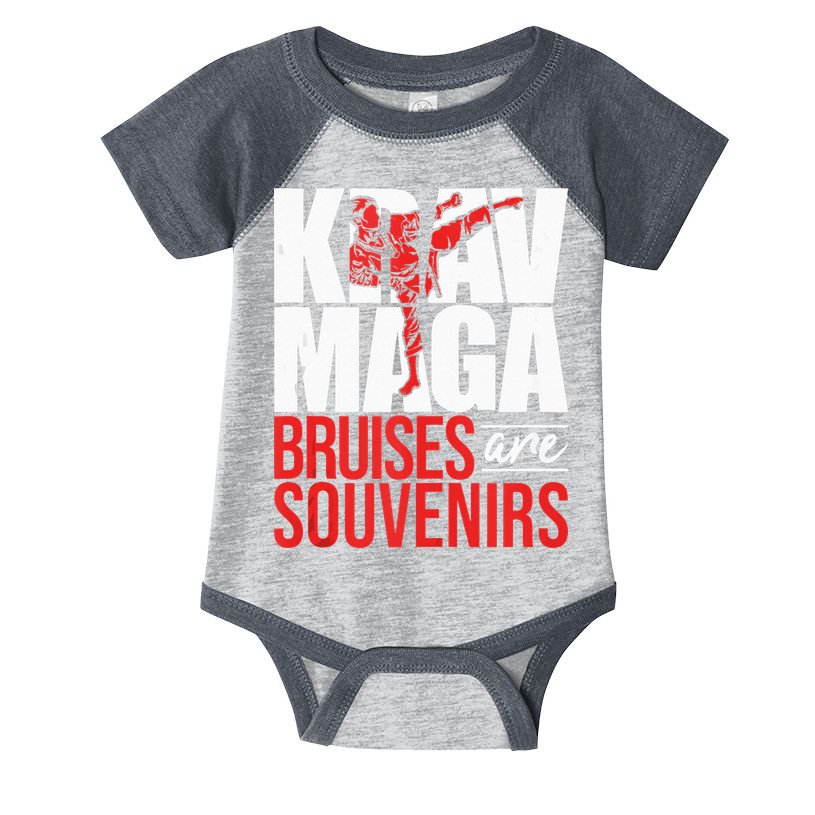 Krav Maga Bruises Are Souvenirs Israeli Self Defense MMA Infant Baby Jersey Bodysuit