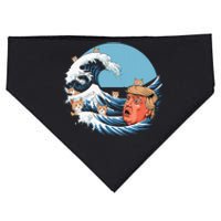 Kamala Merchandise Blue Cat Wave Trump USA-Made Doggie Bandana