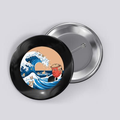 Kamala Merchandise Blue Cat Wave Trump Button