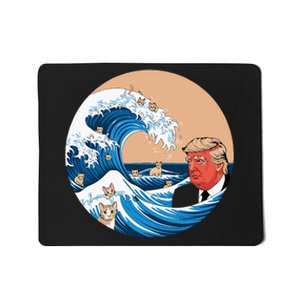 Kamala Merchandise Blue Cat Wave Trump Mousepad