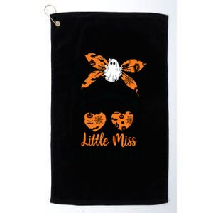 Kids Messy Bun Little Miss Bootiful Boo Halloween Costume Girls Platinum Collection Golf Towel