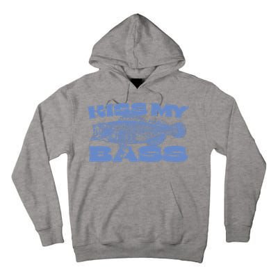 Kiss My Bass Vintage Fishing Tall Hoodie
