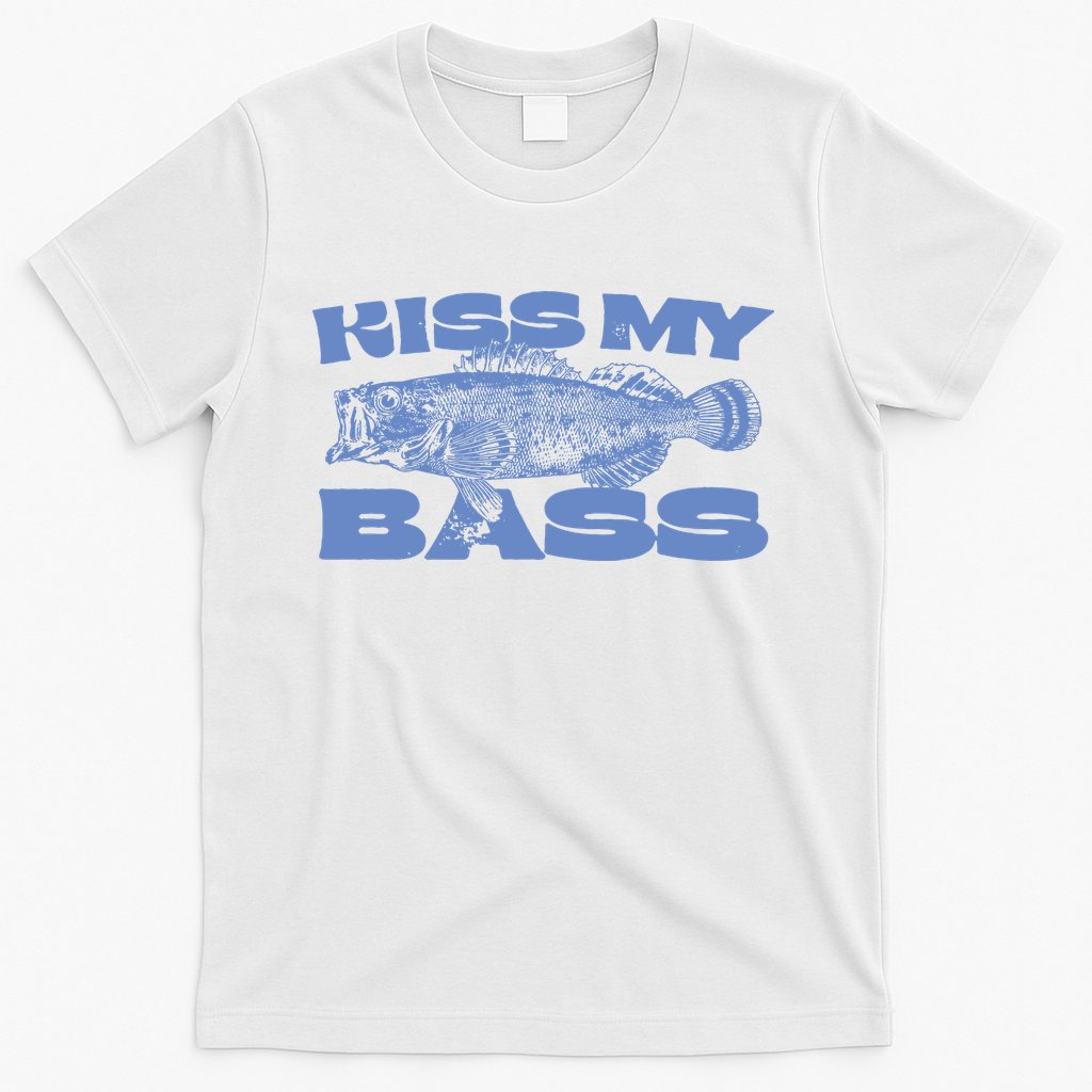 Kiss My Bass Vintage Fishing T-Shirt