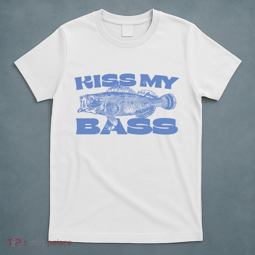 Kiss My Bass Vintage Fishing T-Shirt