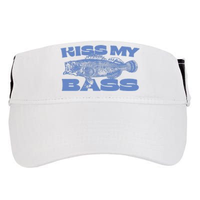 Kiss My Bass Vintage Fishing Adult Drive Performance Visor