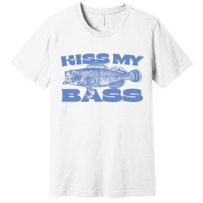 Kiss My Bass Vintage Fishing Premium T-Shirt
