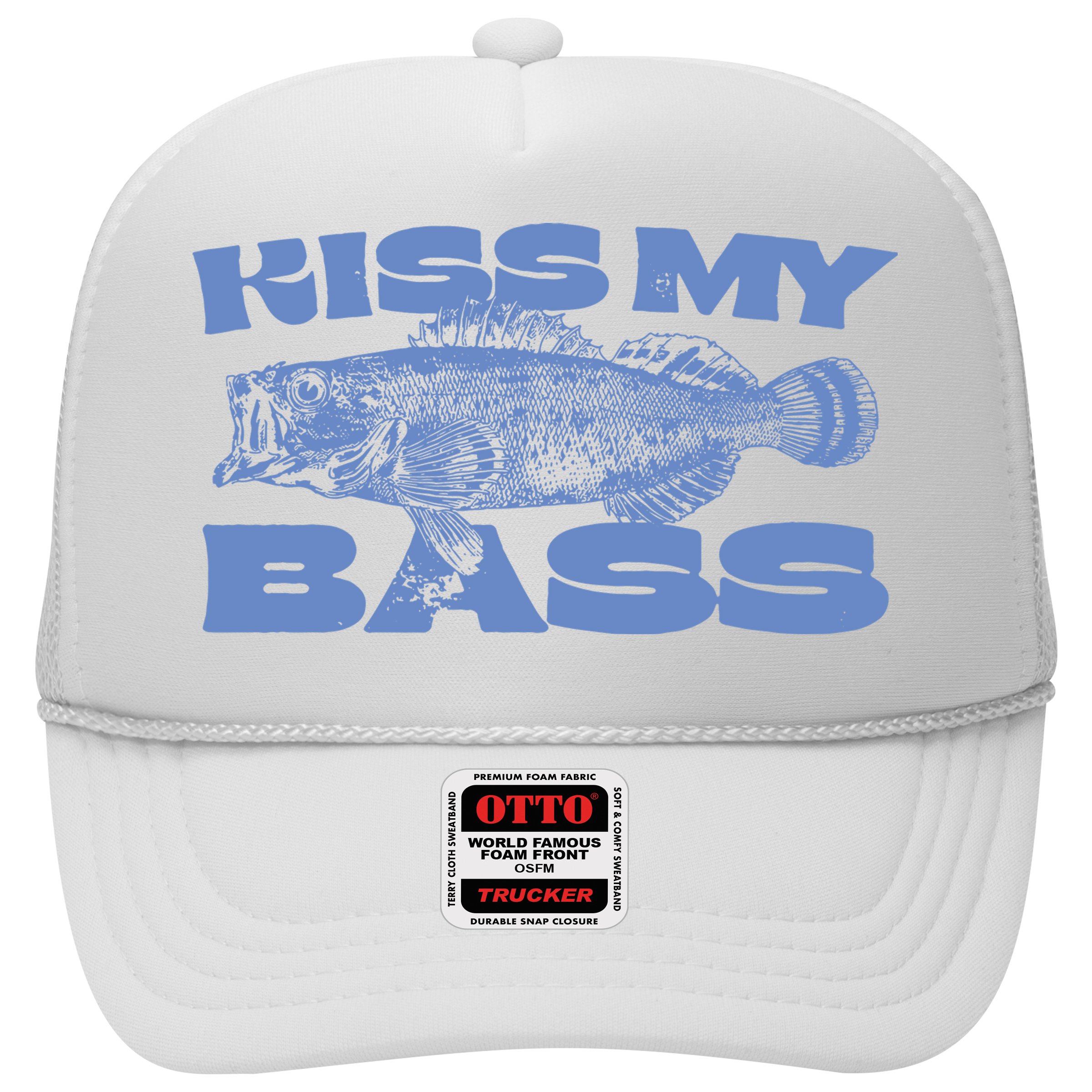 Kiss My Bass Vintage Fishing Hat