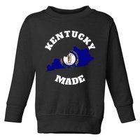 Kentucky Made Blue Kentucky Flag Kentucky State Pride Toddler Sweatshirt