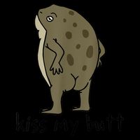 Kiss My Butt Funny Frog 16 in Basic Backpack