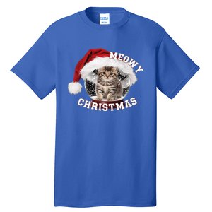 Kitten Meowy Christmas Gift Tall T-Shirt