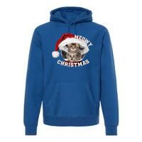 Kitten Meowy Christmas Gift Premium Hoodie