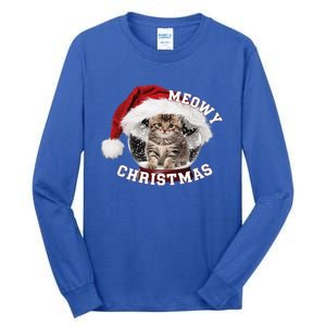 Kitten Meowy Christmas Gift Tall Long Sleeve T-Shirt