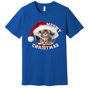 Kitten Meowy Christmas Gift Premium T-Shirt