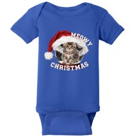 Kitten Meowy Christmas Gift Baby Bodysuit