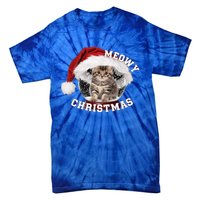 Kitten Meowy Christmas Gift Tie-Dye T-Shirt