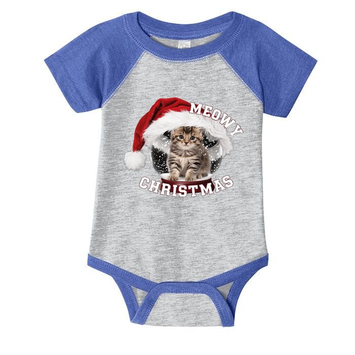 Kitten Meowy Christmas Gift Infant Baby Jersey Bodysuit