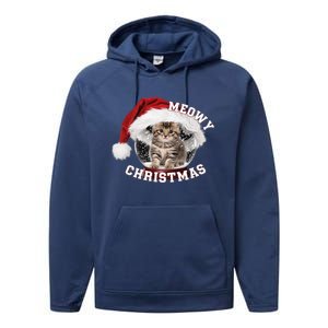 Kitten Meowy Christmas Gift Performance Fleece Hoodie