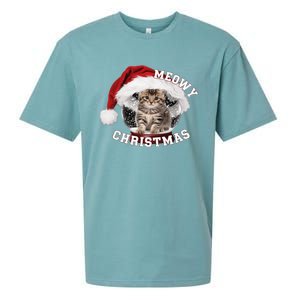 Kitten Meowy Christmas Gift Sueded Cloud Jersey T-Shirt