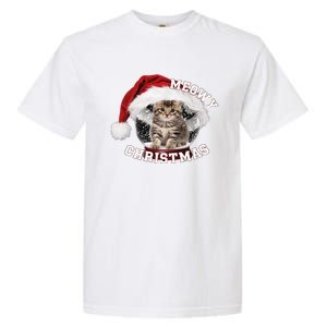 Kitten Meowy Christmas Gift Garment-Dyed Heavyweight T-Shirt