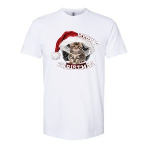 Kitten Meowy Christmas Gift Softstyle CVC T-Shirt