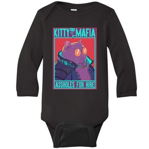 Kitty Mafia Cute Clothes Cat Japanese Aesthetic Baby Long Sleeve Bodysuit