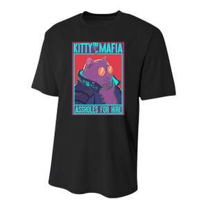 Kitty Mafia Cute Clothes Cat Japanese Aesthetic Youth Performance Sprint T-Shirt