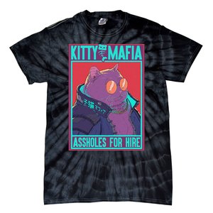 Kitty Mafia Cute Clothes Cat Japanese Aesthetic Tie-Dye T-Shirt