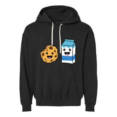 Kawaii Milk Chocolate Chip Cookie Garment-Dyed Fleece Hoodie