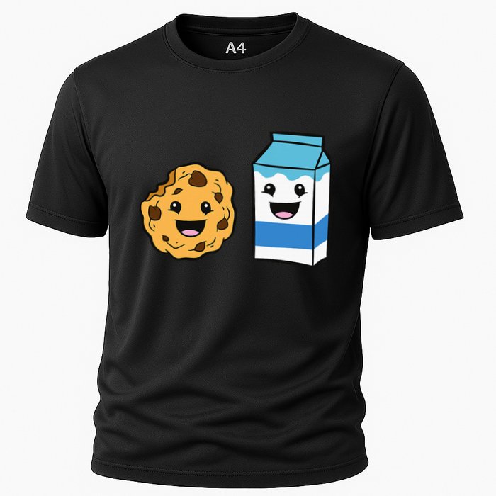 Kawaii Milk Chocolate Chip Cookie Cooling Performance Crew T-Shirt