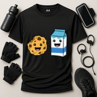 Kawaii Milk Chocolate Chip Cookie Cooling Performance Crew T-Shirt