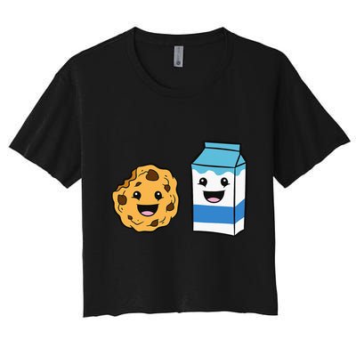 Kawaii Milk Chocolate Chip Cookie Crop Top