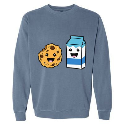 Kawaii Milk Chocolate Chip Cookie Garment-Dyed Sweatshirt