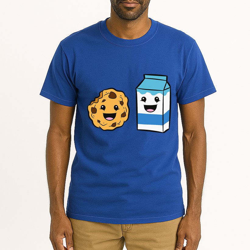 Kawaii Milk Chocolate Chip Cookie Tall T-Shirt