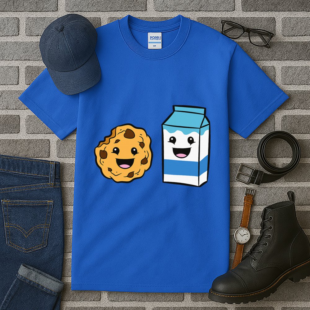 Kawaii Milk Chocolate Chip Cookie Tall T-Shirt