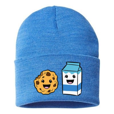 Kawaii Milk Chocolate Chip Cookie Sustainable Knit Beanie