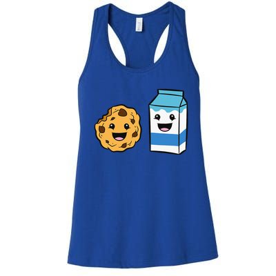 Kawaii Milk Chocolate Chip Cookie Women's Racerback Tank