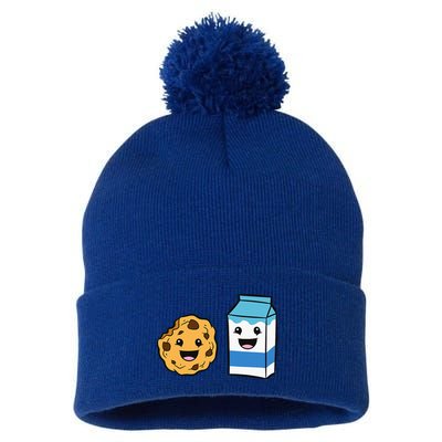 Kawaii Milk Chocolate Chip Cookie Pom Pom 12in Knit Beanie