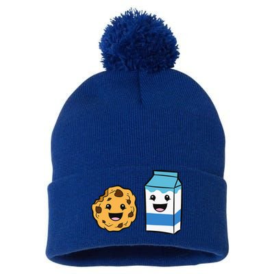 Kawaii Milk Chocolate Chip Cookie Pom Pom 12in Knit Beanie