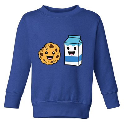 Kawaii Milk Chocolate Chip Cookie Toddler Sweatshirt