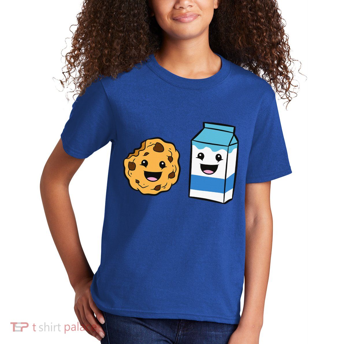 Kawaii Milk Chocolate Chip Cookie Kids T-Shirt