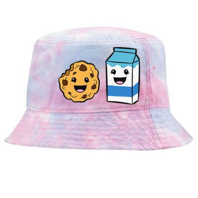 Kawaii Milk Chocolate Chip Cookie Tie-Dyed Bucket Hat